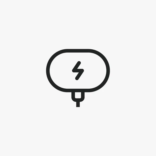 ワイヤレス充電アダプタ Power Bankのアイコンベクトル — ストックベクタ