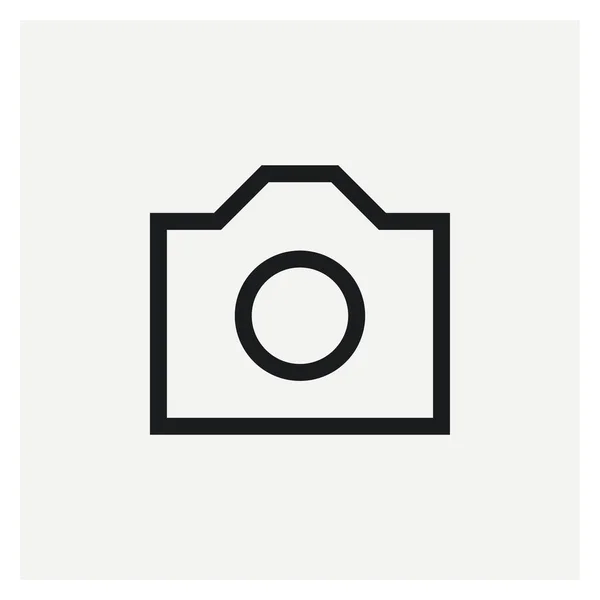 Camera Photography Vector Sign Icon — Stock Vector