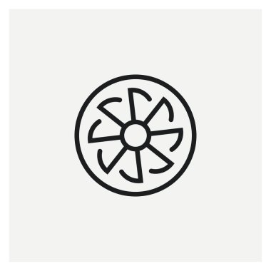  Otomobil Bölüm Servis simgesi vektörü