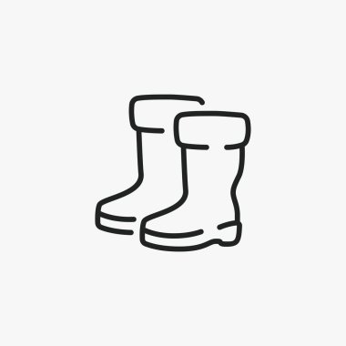 Lastik Robotlar Yağmur vektör simgesi simgesi