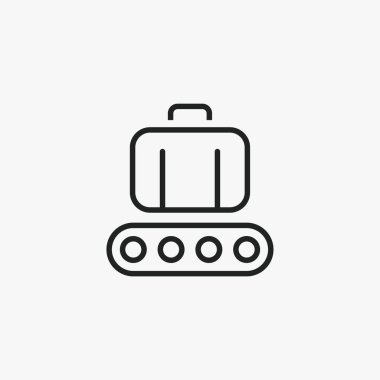 Bagaj Taşıyıcı Havalimanı vektör simgesi