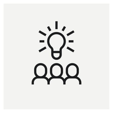   Grup Yaratıcı Fikir Takımı Bulbicon vektörü