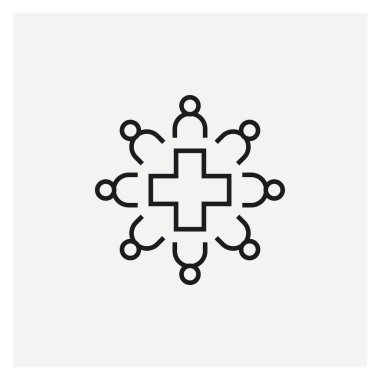  Grup üyeleri yardım simgesini destekliyor