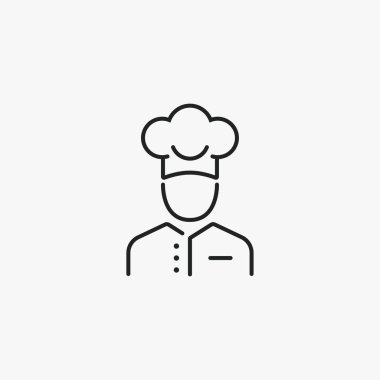 Cook Meslek vektör simgesi