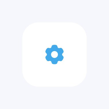 Ayarlar simge vektör illüstrasyonu imzaladı