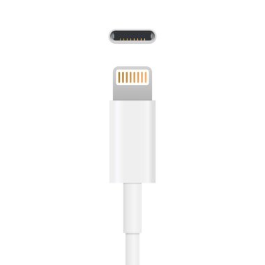  Şimşek Kablo Charger vektör çizimi