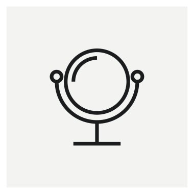  Tablo Ayna işareti simgesi vektörü