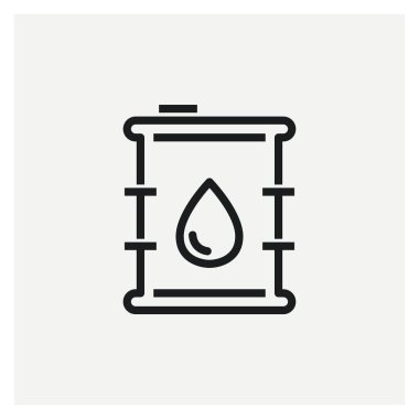  Petrol Varili Yağ ikonu vektörü