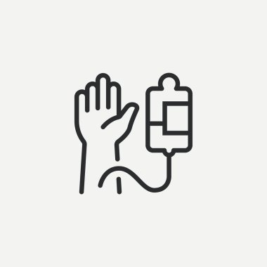 Bağış Kan Tıbbi ikon vektörü