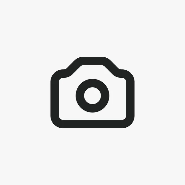 Camera Photography Vector Sign Icon — Stock Vector