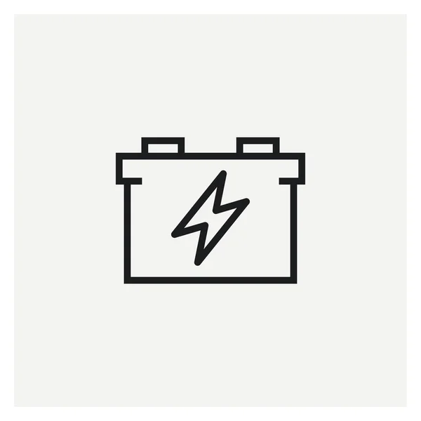 Auto Batterij Elektrische Pictogram Vector — Stockvector