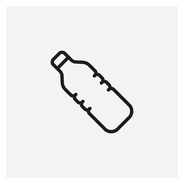 Botella Agua Icono Signo Vector — Vector de stock