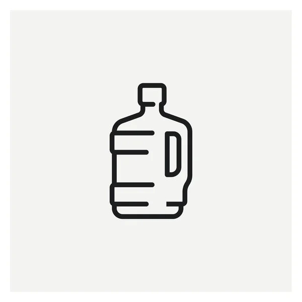 Gallone Con Maniglia Icona Acqua Segno Vettore — Vettoriale Stock