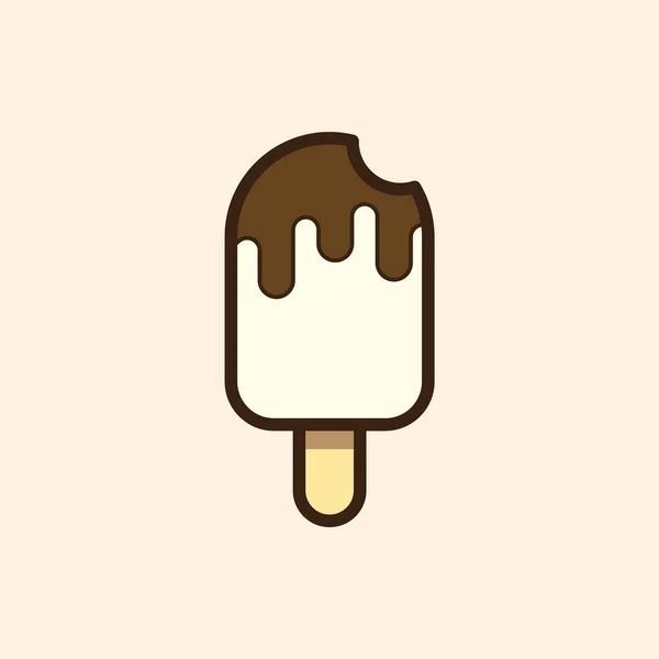 Ice Cream Kolorowy Wektor Ilustracji — Wektor stockowy