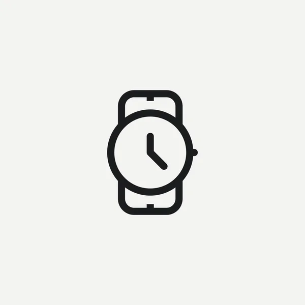 Relógio Pulso Vetor Ícone Tempo — Vetor de Stock
