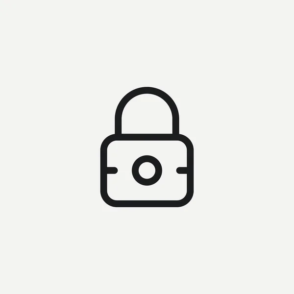 Cerradura Cerrar Protección Seguridad Icono Vector — Vector de stock