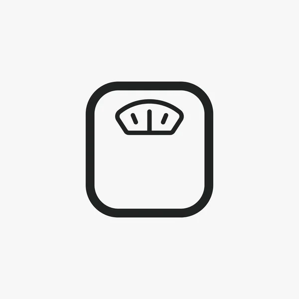 Weight Scales Vector Sign Icon — 스톡 벡터