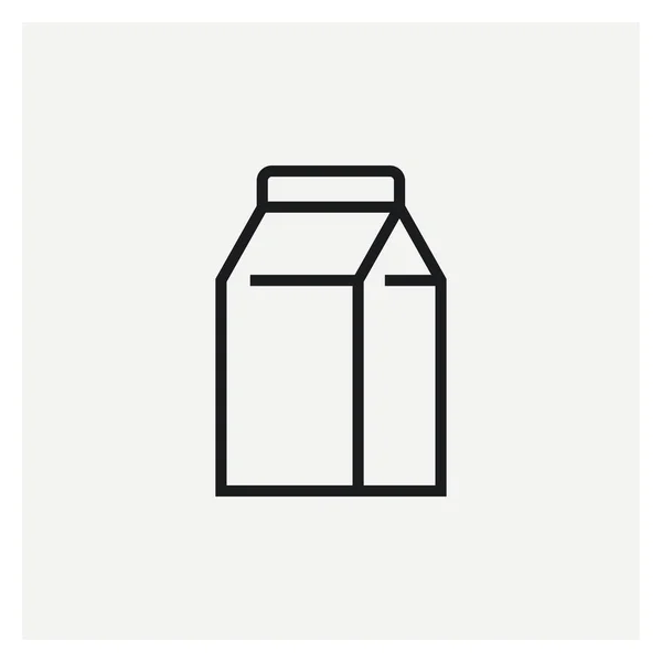 Zeichen Vektor Für Milchverpackung — Stockvektor