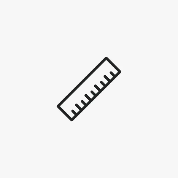 Ruler Tool Vector Sign Icon — 스톡 벡터