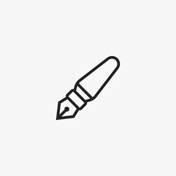 Mürekkep Kalemi Vektör Simgesi Simgesi — Stok Vektör