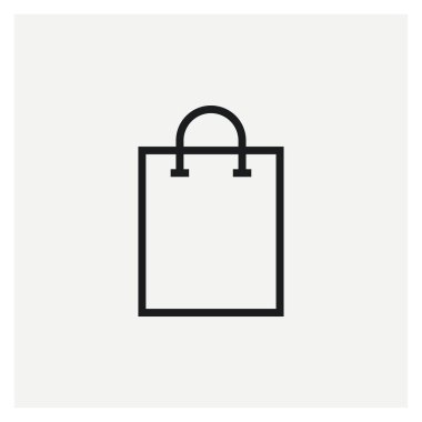  Alışveriş poşeti simgesi işaret vektörü