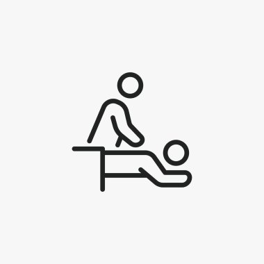 Masaj Terapisi Spa vektör simgesi simgesi