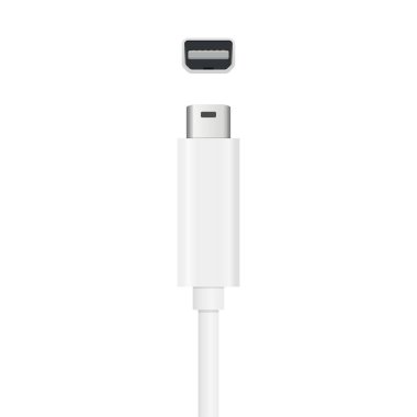  Thunderbolt Kablo Charger vektör çizimi