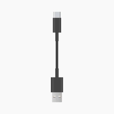 C Tipi USB Kablo Charger vektör çizimi
