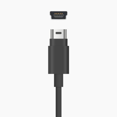  Mini B Kablo Soket vektör resimlemesi