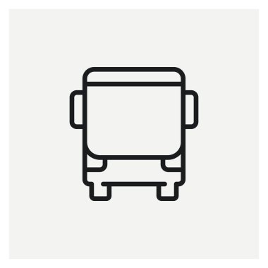  Otobüs Seyahati Araç simgesi vektörü