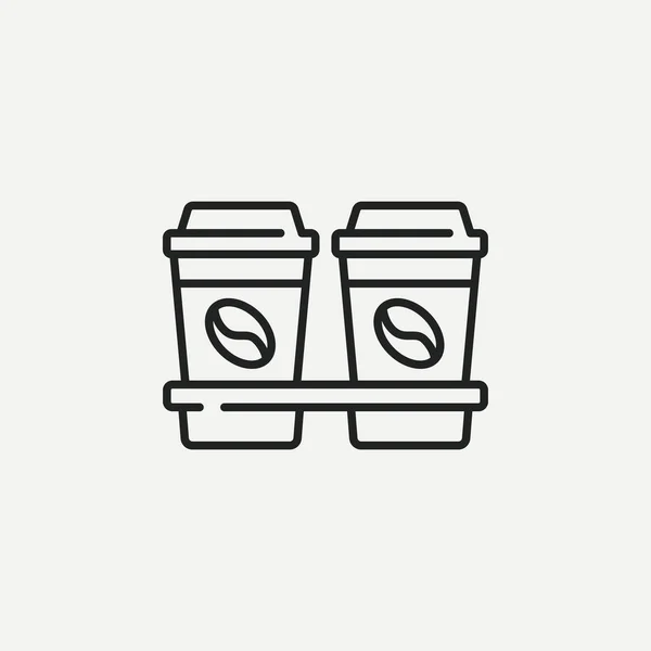 Coffee Take Away Symbolvektor — Stockvektor