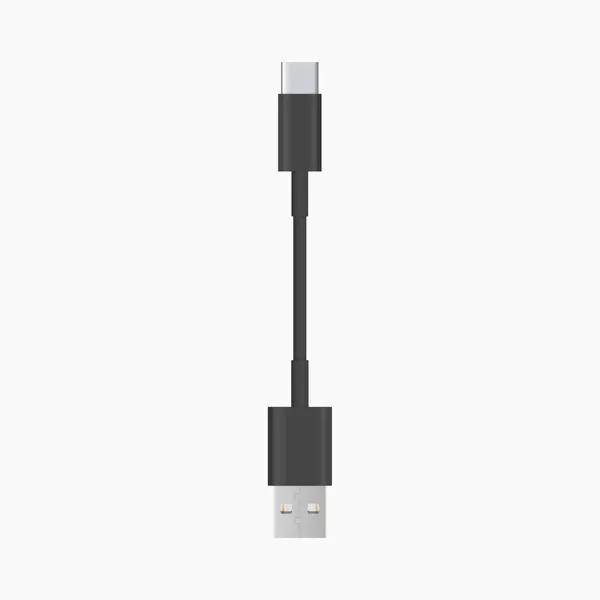 Tipo Cable Usb Cargador Vector Ilustración — Vector de stock