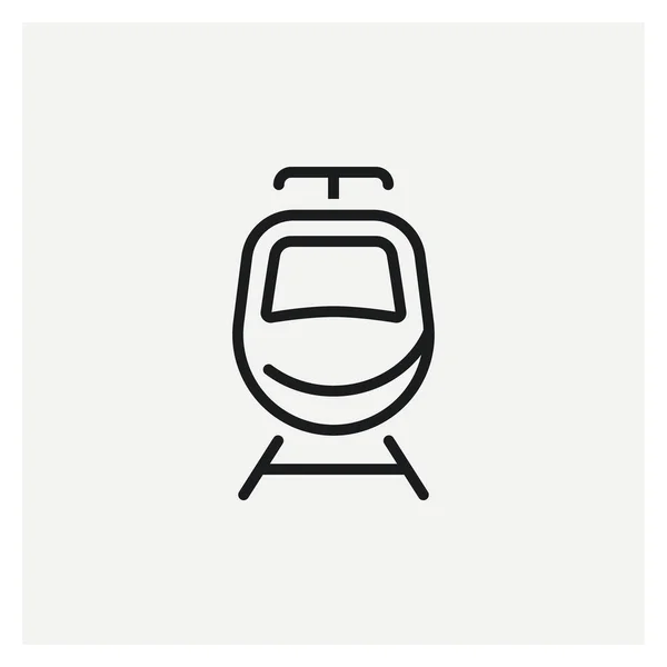 Tren Tranvía Tren Icono Vector — Archivo Imágenes Vectoriales