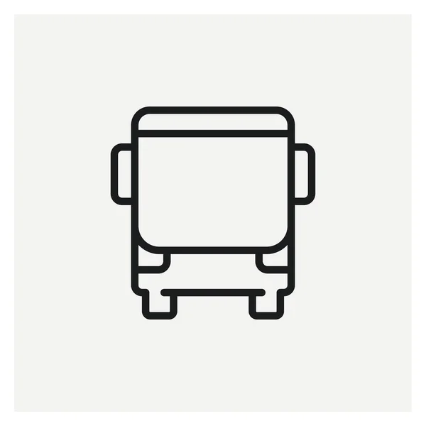 Buszos Utazás Jármű Ikonvektora — Stock Vector