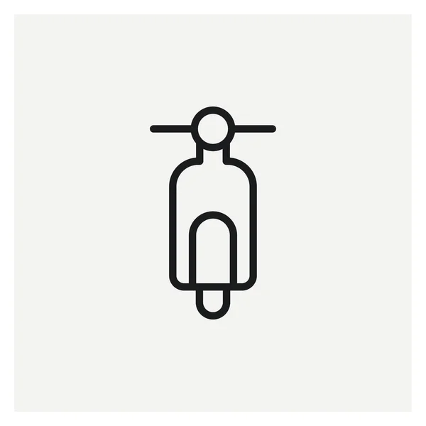 Moto Bicicleta Icono Signo Vector — Vector de stock