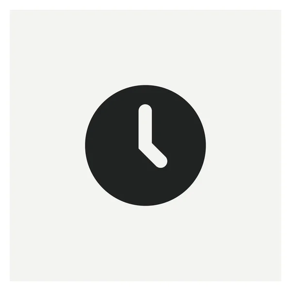 Ρολόι Εικονίδιο Διανυσματικό Σύμβολο Εικονογράφηση — Διανυσματικό Αρχείο