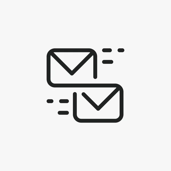 Message Chat Send Vector Sign Icon — Stock Vector