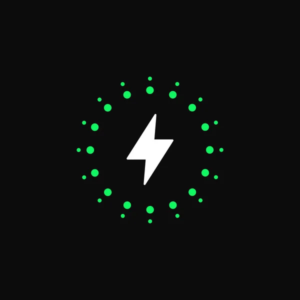 Illustration Vectorielle Énergie Batterie Charge Sans Fil — Image vectorielle