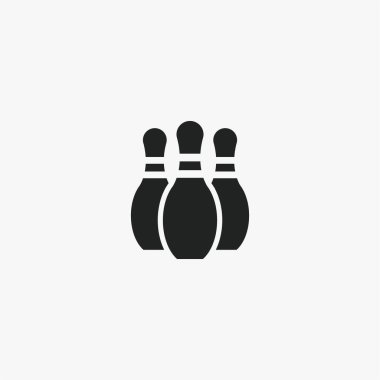 Bowling Kegling vector sign icon clipart