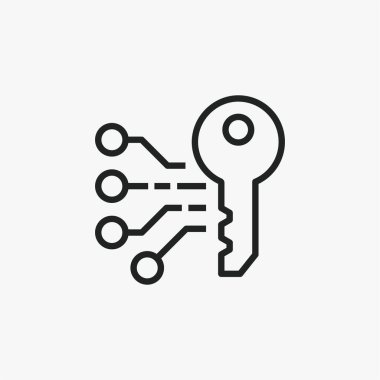 Gizlilik Web Anahtarı vektör simgesi