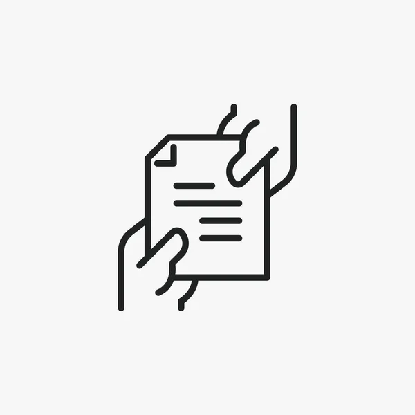Nehmen Sie Give File Contract Share Vektor Zeichen Symbol — Stockvektor