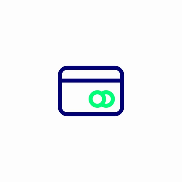 Τραπεζική Κάρτα Πληρωμής Εικονίδιο Χρημάτων — Διανυσματικό Αρχείο