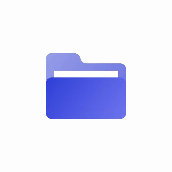 Folder File Binder Paper Icon — Stock Vector