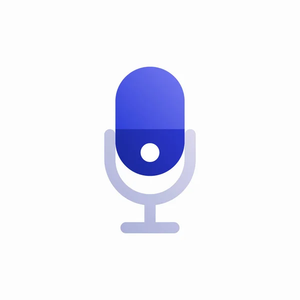 Mikrofon Ses Kayıt Simgesi — Stok Vektör