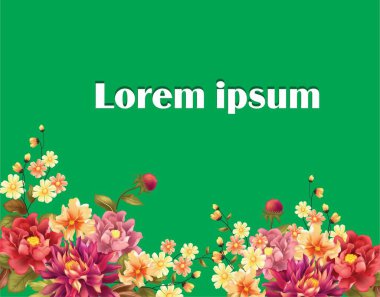 çiçekli renkli klasik dekor.