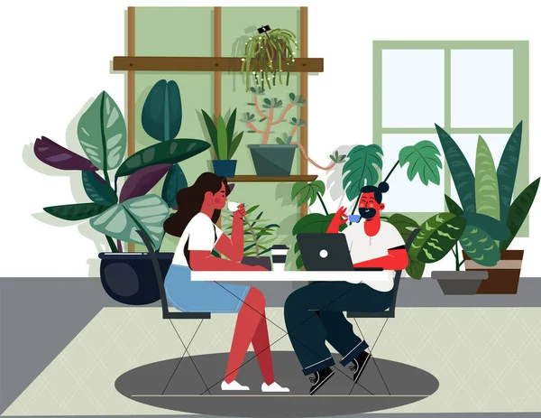 Yaşam tarzı, kahve boyama rahatlama eskizi