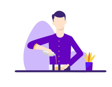 Barmen düz tasarım çizimi