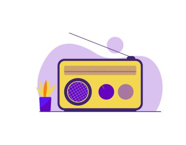 ortam konsepti için radyo simgesi