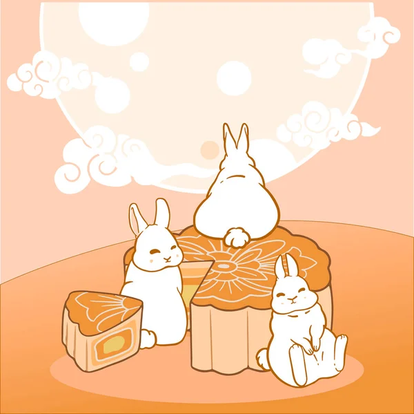 hand drawn illustration mid autumn festival