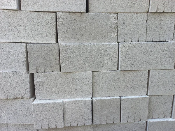 Texture Wall Blocks Top Each Other Construction Materials Concept — Fotografia de Stock